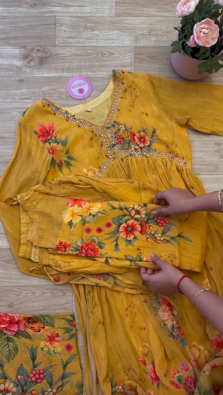  LG 1789 Heavy Chinon Digital Printed Alia Cut Kurti With Bottom Dupatta